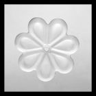 Rosace blanc satiné