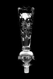 Poignard Ancien Vase Cristal Gravé