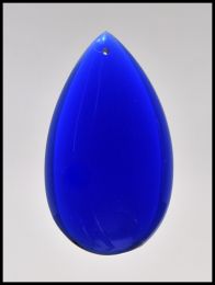 Demi Poire en Cristal Bleu