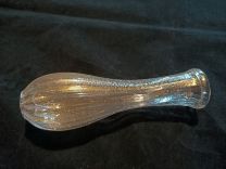 enfilage en verre de Murano pailleté d'or