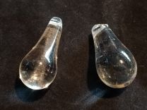 Lot de 2 Gouttes en Verre Moulé