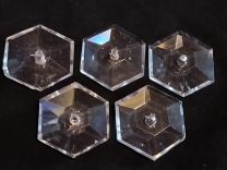 5 plaques hexagonales