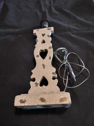 Pied de lampe bois