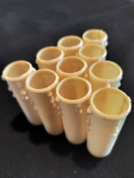 Lot 10 fausses bougies plastique ivoire avec gouttes