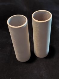 Lot 2 fausses bougies carton blanc lisse