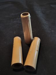 Lot 3 fausses bougies bois avec gouttes 100m