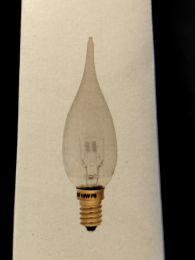 Ampoule flamme halogène E14 satinée Grand Siècle