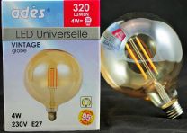 Ampoule globe Led E27 Vintage 4W