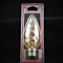 Ampoule flamme B22 torsadée ambre géante