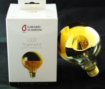 Ampoule led globe calottée or